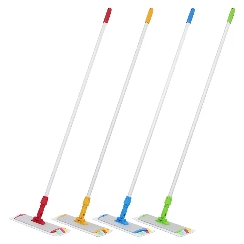 euro style commercial mop system professional industrial microfiber flat mop with aluminum frame for floor cleaning